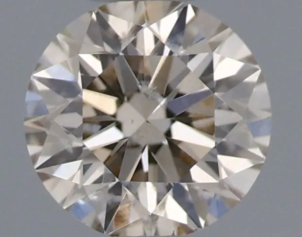 0.30ct Round Natural Diamond (Colour Very Light Brown, Clarity SI2, Cut GD, IGI Certified)
